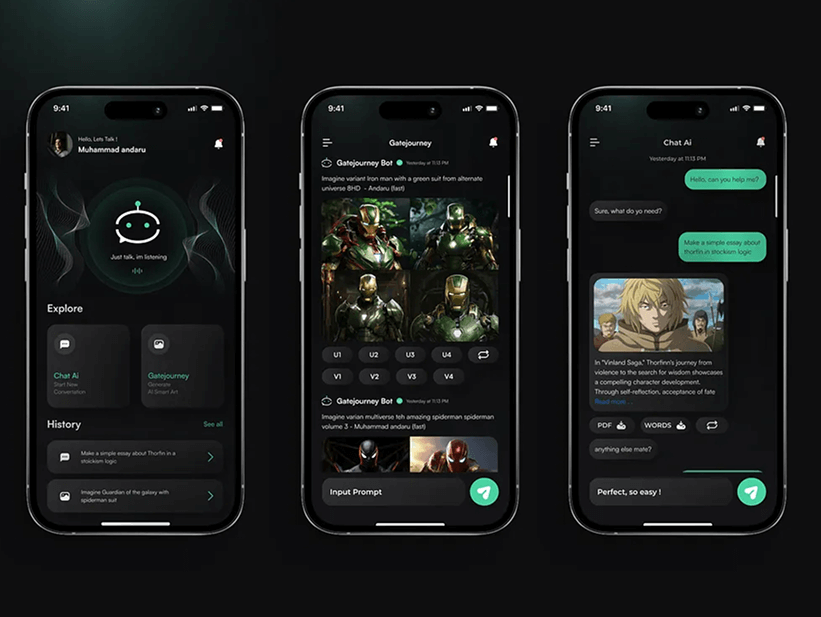 AI application large preview